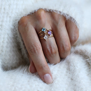 Mini Diana Amethyst Ring