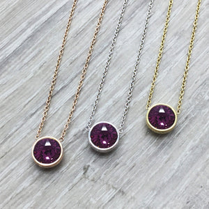 Swarovski Amethyst Necklace