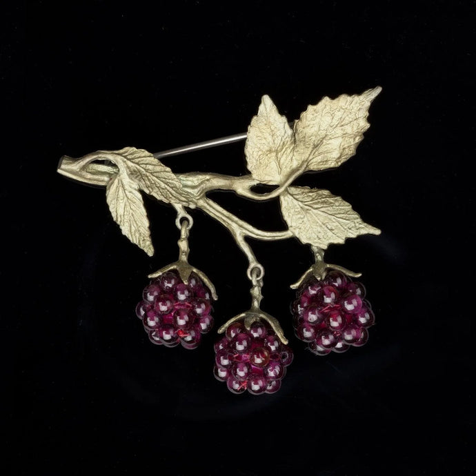 Raspberry Brooch