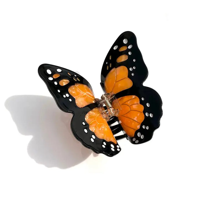 Monarch Butterfly Claw Hair Clip