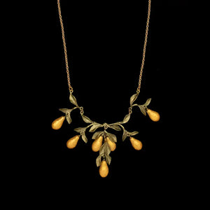 Golden Pear Necklace