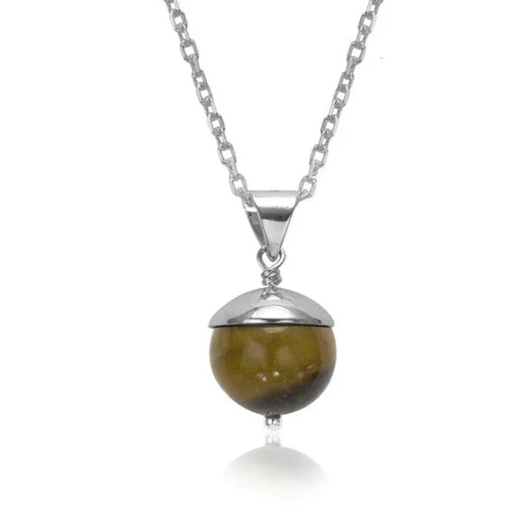 Acorn Gemstone Necklace