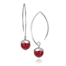 Acorn Gemstone Drop Earrings