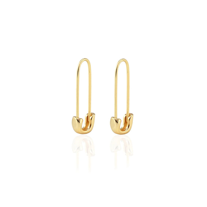 Safety Pin Hoop Earrings