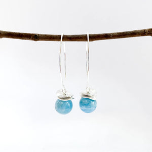 Acorn Aquamarine Earrings