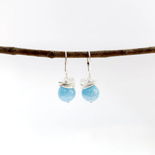 Acorn Aquamarine Earrings