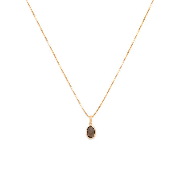 Evelyn Smoky Quartz Necklace