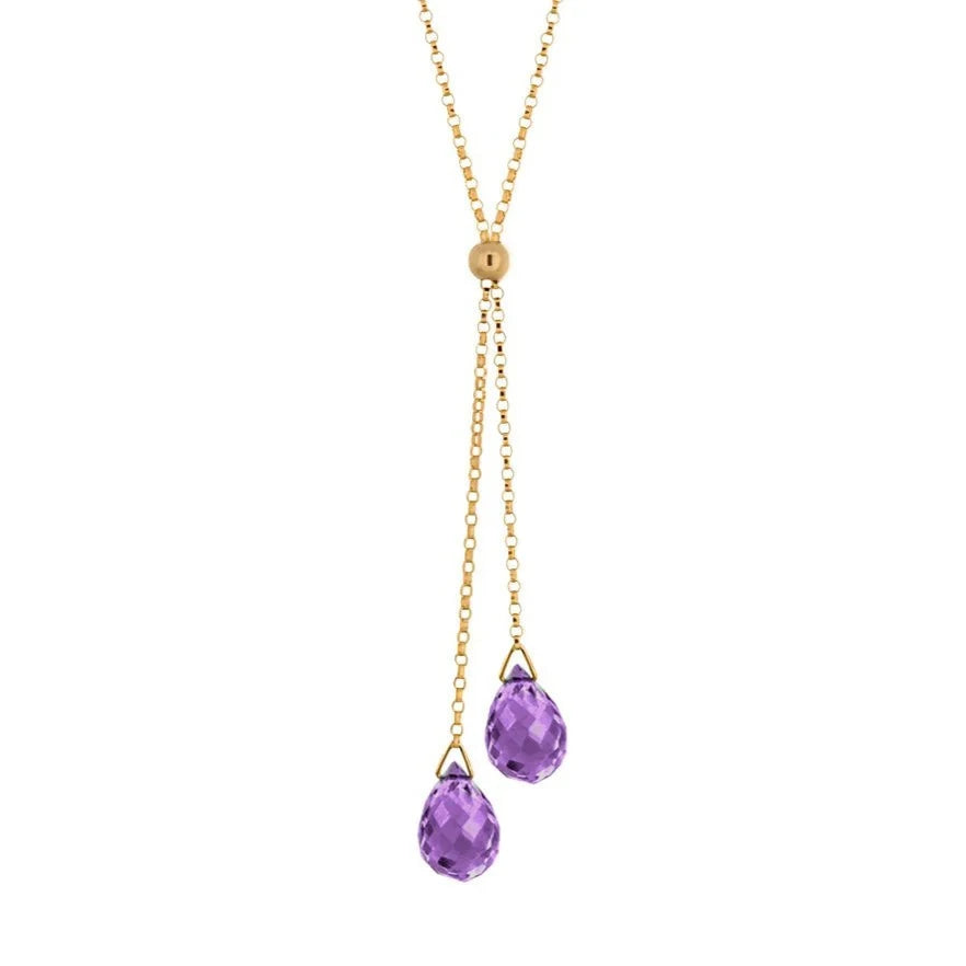 Lantern Lariat Amethyst