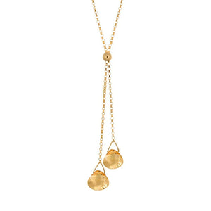 Lantern Lariat Citrine