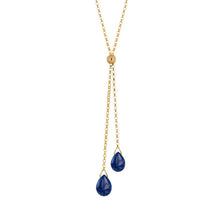 Lantern Lariat Lapis Lazuli