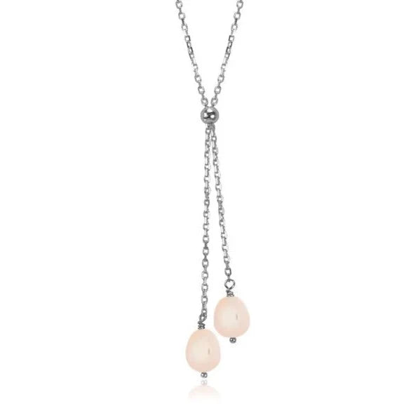 Lantern Lariat Pink Pearl