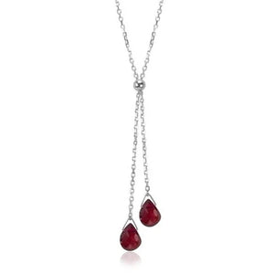 Lantern Lariat Garnet