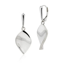 Laurel Solid Leaf Drop Earrings