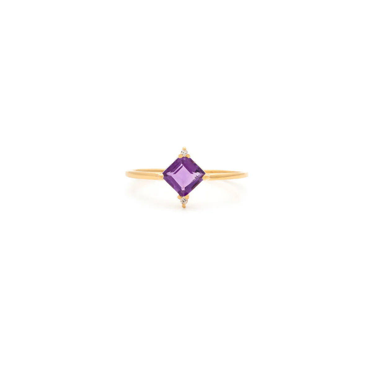 Mini Diana Amethyst Ring