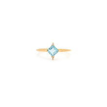 Mini Diana Swiss Blue Topaz Ring