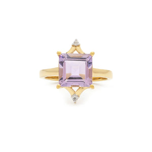 Diana Pink Amethyst Ring