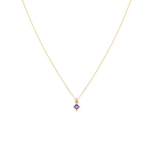 Mini Diana Amethyst Necklace