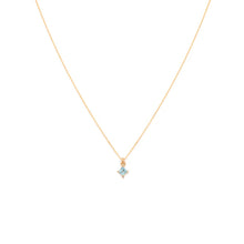 Mini Diana Swiss Blue Topaz Necklace