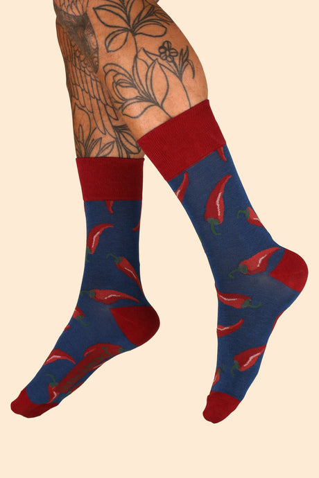 Chillies Blue Men's Socks