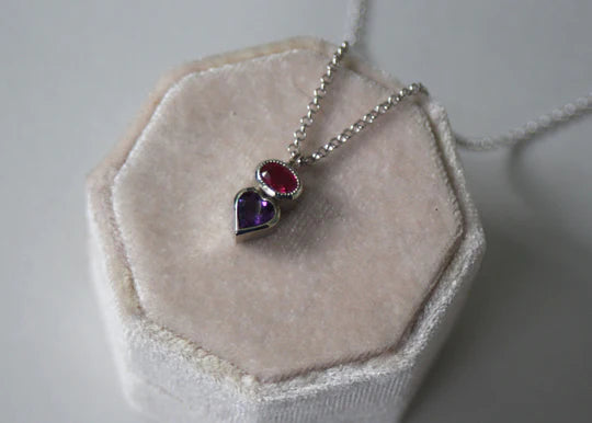 Refract Ruby & Amethyst Necklace