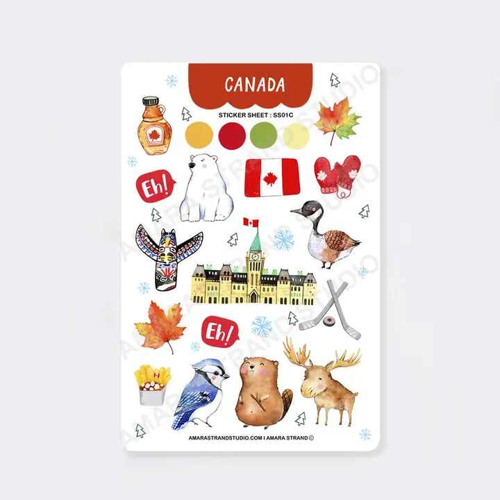 Canada Sticker Set