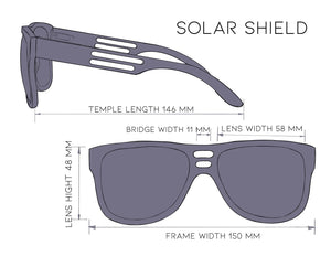 Solar Shield Zebrawood Sunglasses