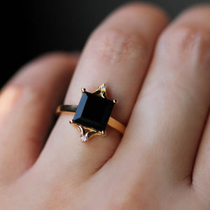 Diana Black Onyx Ring