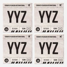 Toronto Airport Code Coasters