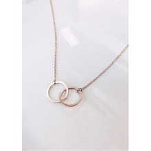 jj+rr Double Infinity Necklace Rose Gold 4N433-RG