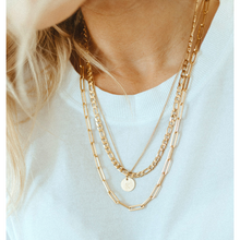 jj+rr Kendall Paperclip Necklace Gold 3N9G