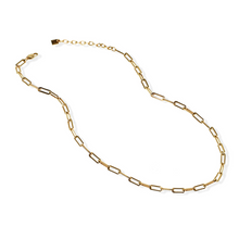 jj+rr Kendall Paperclip Necklace Gold 3N9G