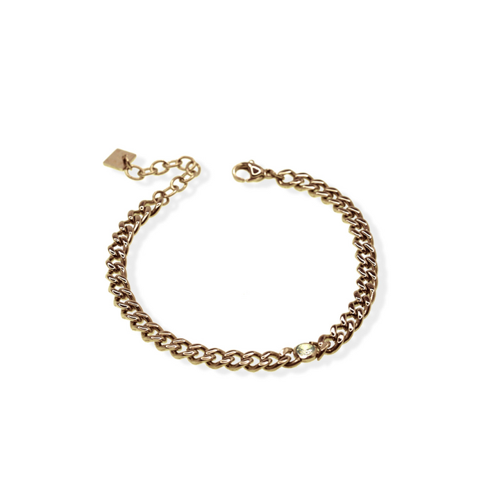 jj+rr Milan Crystal Bracelet Rose Gold 2B1RG