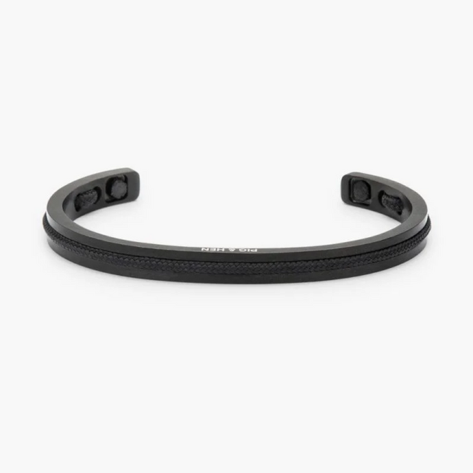 Pig & Hen Navarch Black 6mm Cuff N6-NOS-290000