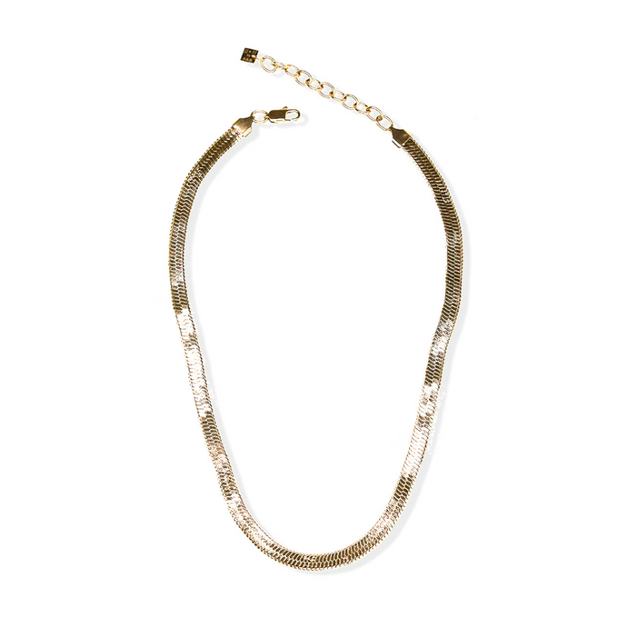 jj+rr Paola Serpentine Necklace Gold 3N13G