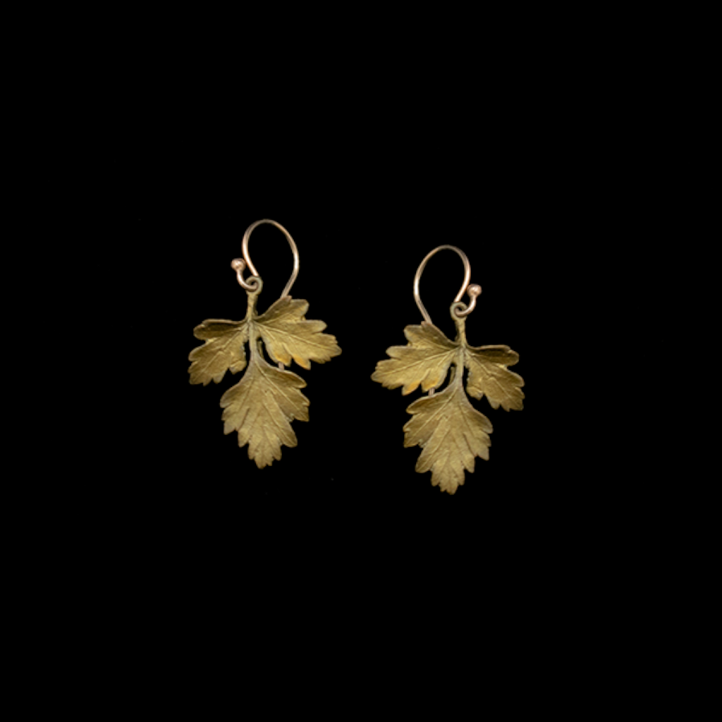 Silver Seasons Petite Herb Parsley Earrings 3087BZ