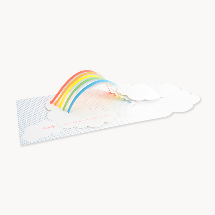 Up With Paper Rainbow Card AL037