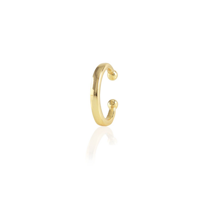 Kris Nations Round Ear Cuff Gold E720-G