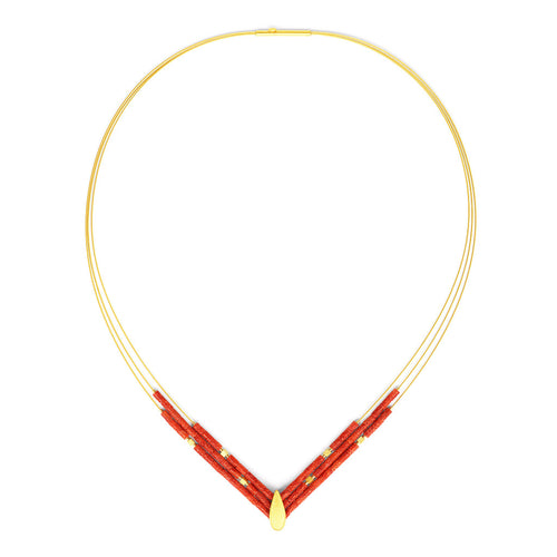 Bernd Wolf Vitri Red Coral Necklace 86013296