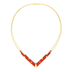 Bernd Wolf Vitri Red Coral Necklace 86013296