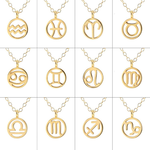 Kris Nations Zodiac Outline Necklace N795